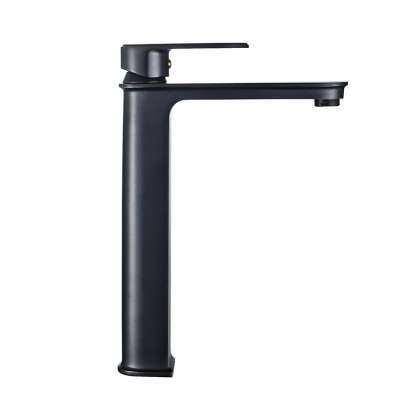 Single hole washroom high basin mixer brass basin  faucet tall